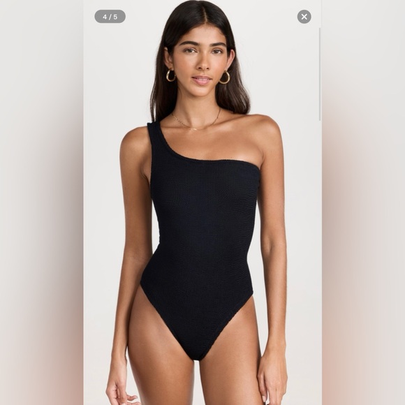 Hunza G Nancy One Piece in Black - Picture 1 of 10